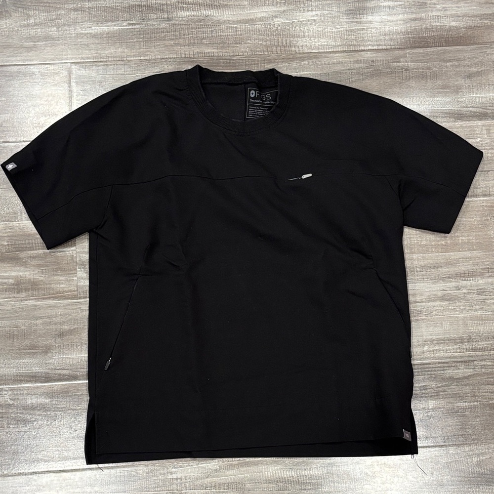 Figs Black Lismore - Crew Scrub Top